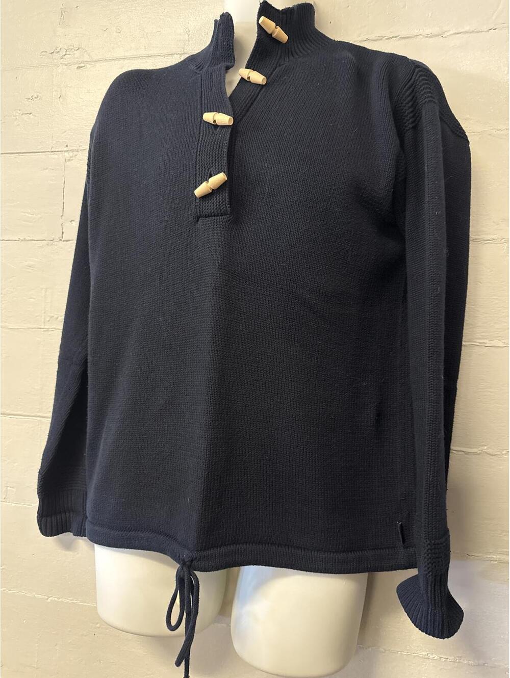 Women's Ralph Lauren blue toggle pullover sweater Small